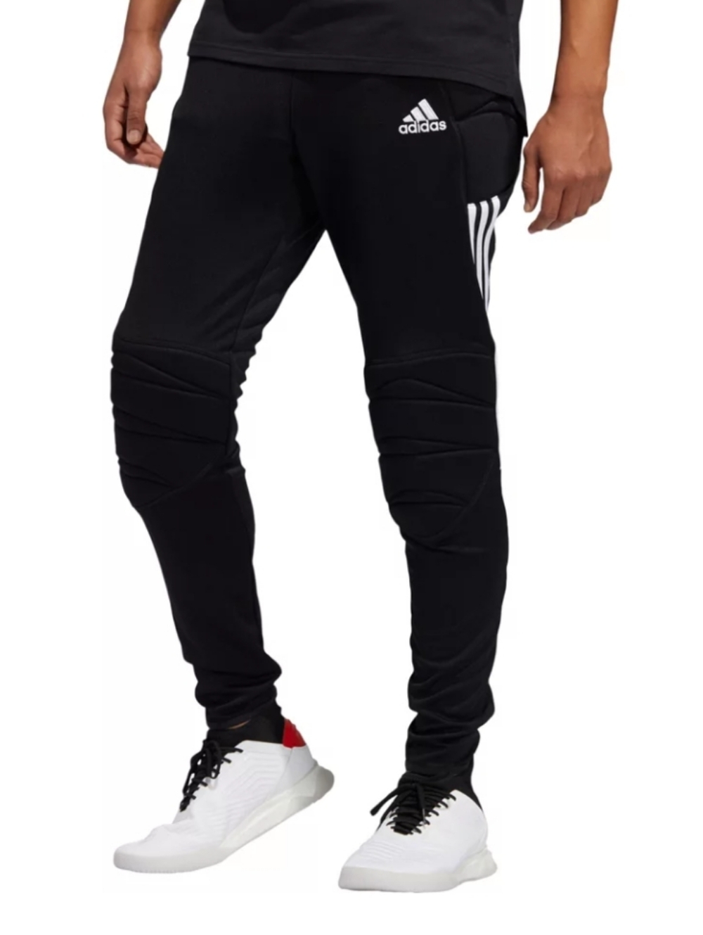 NWT Men’s Adidas Tierro Soccer Goalie Goalkeeper Pants Small Padded Black White